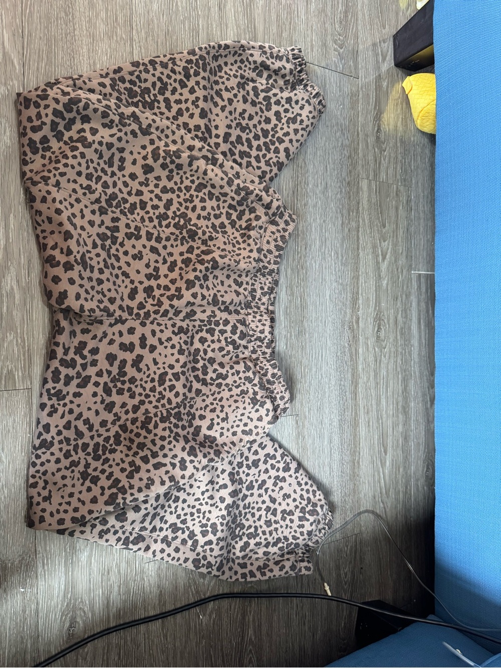 Abercrombie & Fitch Brown Leopard Print Track Shorts